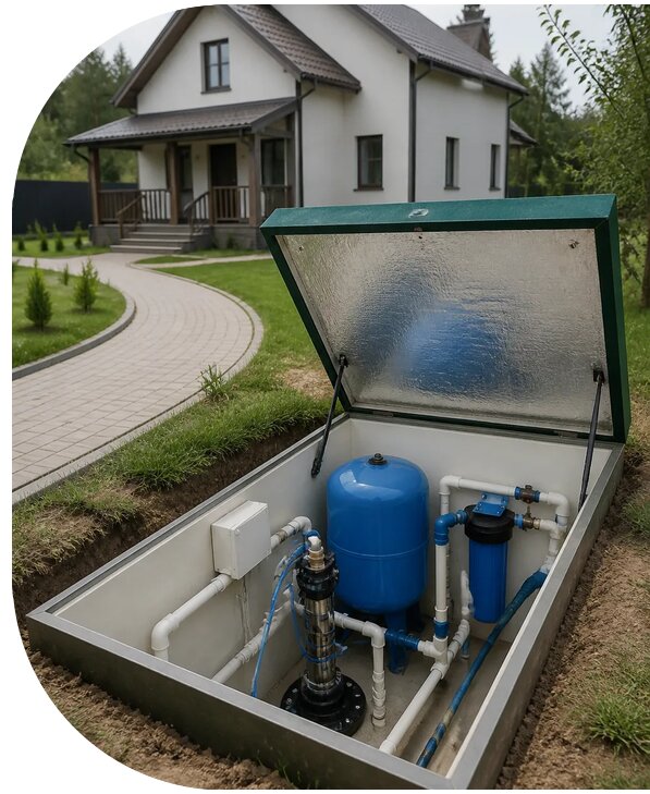 Автономное водоснабжение дома в Красноярске от 152400 р. | АПаруса-Крс
